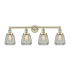 Innovations Lighting Chatham 4 Light 34" Wide Vanity Light Antique Brass / Clear