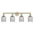 Innovations Lighting Caledonia 4 Light 32" Wide Vanity Light Antique Brass / Charcoal