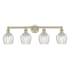 Innovations Lighting Norfolk 4 Light 33" Wide Vanity Light Antique Brass / Clear