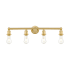 Innovations Lighting Edison 4 Light 27" Wide Vanity Light Satin Gold