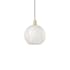 Innovations Lighting White Mouchette 12" Wide Pendant Antique Brass / White Mouchette
