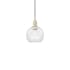 Innovations Lighting Athens 8" Wide Mini Pendant Antique Brass / Clear