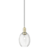 Innovations Lighting Preston 6" Wide Mini Pendant Antique Brass / Clear
