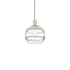 Innovations Lighting Rochester 10" Wide Mini Pendant Antique Brass / Clear