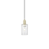 Innovations Lighting Clymer 5" Wide Mini Pendant Antique Brass / Clear