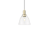 Innovations Lighting Bristol 8" Wide Mini Pendant Antique Brass / Clear