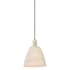 Innovations Lighting Natural Ballston Dome 9" Wide Mini Pendant Antique Brass / Natural