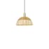 Innovations Lighting Natural Ballston Dome 12" Wide Pendant Antique Brass / Natural