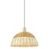 Innovations Lighting Natural Ballston Dome 16" Wide Pendant Antique Brass / Natural