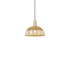 Innovations Lighting Natural Ballston Dome 9" Wide Mini Pendant Antique Brass / Natural