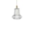 Innovations Lighting Springwater 12" Wide Pendant Brushed Brass / Clear Fluted
