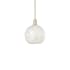 Innovations Lighting White Mouchette 10" Wide Mini Pendant Antique Brass / White Mouchette