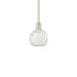 Innovations Lighting White Mouchette 8" Wide Mini Pendant Antique Brass / White Mouchette