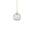 Innovations Lighting Farmhouse Rope 10" Wide Mini Pendant Antique Brass / Clear Glass with Brown Rope