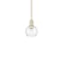 Innovations Lighting Athens 6" Wide Mini Pendant Antique Brass / Clear