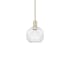 Innovations Lighting Athens 8" Wide Mini Pendant Antique Brass / Clear