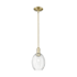 Innovations Lighting Preston 6" Wide Mini Pendant Antique Brass / Clear