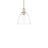 Innovations Lighting Bristol 9" Wide Mini Pendant Antique Brass / Clear
