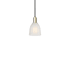 Innovations Lighting Brookfield 6" Wide Mini Pendant Black Antique Brass / White