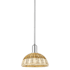 Innovations Lighting Natural Ballston Dome 9" Wide Mini Pendant Polished Chrome / Natural