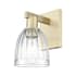 Innovations Lighting Brookfield 12" Tall Wall Sconce Antique Brass / Clear