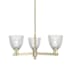 Innovations Lighting Castile 3 Light 28" Wide Chandelier Antique Brass / Clear