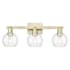 Innovations Lighting Athens 3 Light 25" Wide Vanity Light Antique Brass / Clear