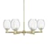 Innovations Lighting Preston 6 Light 24" Wide Candle Style Chandelier Antique Brass / Clear