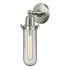 Innovations Lighting Centri Single Light 13" Tall Bathroom Sconce Brushed Satin Nickel / Clear