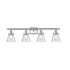 Innovations Lighting Cone 4 Light 36" Wide Commercial Vanity Light Brushed Satin Nickel / Seedy
