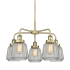 Innovations Lighting Chatham 5 Light 25" Wide Chandelier Antique Brass / Clear