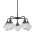 Innovations Lighting Oxford 5 Light 25" Wide Flush Mount Ceiling Fixture Oil Rubbed Bronze / Clear