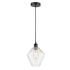 Innovations Lighting Cindyrella Mini Pendant with Seedy Glass Matte Black / Seedy