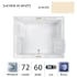 Jacuzzi 72" x 60" Fuzion Drop In Luxury Whirlpool Bathtub with 23 Jets, LCD Controls, Illumatherapy, Heater, Center Drain and Dual Pump - Integrated Drain Assembly Included Almond