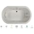 Jacuzzi Anza 66" Whirlpool Bathtub for Drop In Installation with Center Drain and Illumatherapy / Whisper Technology™ - Luxury Controls Oyster