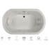 Jacuzzi Anza 72" Whirlpool Bathtub for Drop In Installation with Center Drain and Chromatherapy / Whisper Technology™ - Luxury Controls Oyster