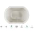 Jacuzzi Duetta 60" Drop-In Spa Combination Bathtub with Center Drain, Whisper+ Technology™, and Illumatherapy Oyster / Chrome Trim