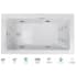 Jacuzzi Elara 60" Drop-In Spa Combination Bathtub with Right Drain, Whisper+ Technology™, and Illumatherapy White / White Trim