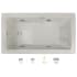 Jacuzzi Elara 60" Acrylic Whirlpool Bathtub for Drop-In Installations with Right Drain Oyster / Chrome Trim