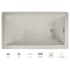 Jacuzzi Elara 66" Acrylic Soaking Bathtub for Drop In Installations with Reversible Drain and Chromatherapy Lighting Oyster