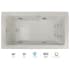 Jacuzzi Elara 66" Acrylic Air / Whirlpool Bathtub for Drop-In Installations with Right Drain, Chromatherapy Lighting, Heater, and Luxury Controls Oyster / Chrome Trim