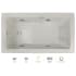 Jacuzzi Elara 66" Acrylic Whirlpool Bathtub for Drop-In Installations with Right Drain, Chromatherapy Lighting, Heater, and Luxury Controls Oyster / Chrome Trim