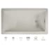 Jacuzzi Elara 72" x 36" Acrylic Soaking Bathtub for Drop In Installations with Reversible Drain and Chromatherapy Lighting Oyster