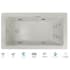 Jacuzzi Elara 72" Drop-In Spa Combination Bathtub with Left Drain, Whisper+ Technology™, and Illumatherapy Oyster / Chrome Trim