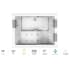 Jacuzzi Elara® Plus 79" Drop In Acrylic Whirlpool Tub with Front Drain, Drain Assembly, and Overflow - Includes Whisper+ Technology™ and J4 Controls White / Chrome Trim