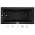 Jacuzzi 72" x 36" Fuzion Drop In Luxury Whirlpool Bathtub with 14 Jets, Luxury Controls, Chromatherapy, Heater, Left Drain and Right Pump - Integrated Drain Assembly Included Black
