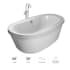 Finish: White / Brushed Nickel Tub Filler