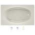 Jacuzzi 72" x 42" Signature Drop In Whirlpool Bathtub with 6 Jets, Air Controls, RapidHeat Water Heater, Right Drain and Left Back Pump Oyster