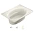 Jacuzzi 60" x 42" Signature Drop In Whirlpool Bathtub with 6 Jets, Air Controls, Tiling Flange, RapidHeat Water Heater, and Right Drain and Left Pump Oyster