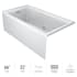 Jacuzzi Linea 66" Three Wall Alcove Acrylic Soaking Tub with Left Drain Location and Overflow White